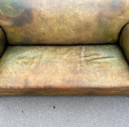 ENGLISH LEATHER SOFA - ADDITIONAL PHOTO 8