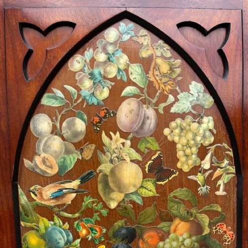 NINETEENTH CENTURY DECOUPAGE SCREEN - ADDITIONAL PHOTO 2