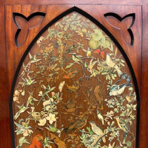 NINETEENTH CENTURY DECOUPAGE SCREEN - ADDITIONAL PHOTO 8