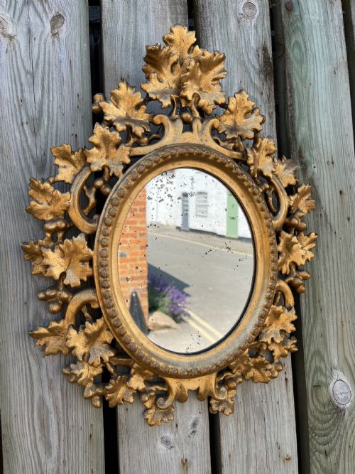 nineteenth century florentine giltwood mirror - CATEGORY: ANTIQUE MIRRORS - DATED 19TH CENTURY