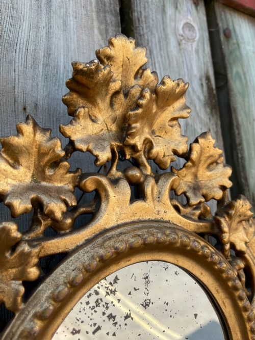 NINETEENTH CENTURY FLORENTINE GILTWOOD MIRROR - ADDITIONAL PHOTO 2