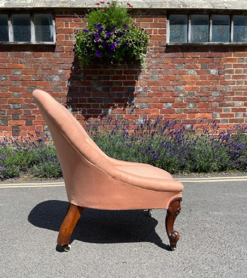 SMALL NINETEENTH CENTURY WALNUT CHAIR - ADDITIONAL PHOTO 1