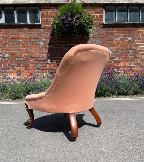 SMALL NINETEENTH CENTURY WALNUT CHAIR - ADDITIONAL PHOTO 3