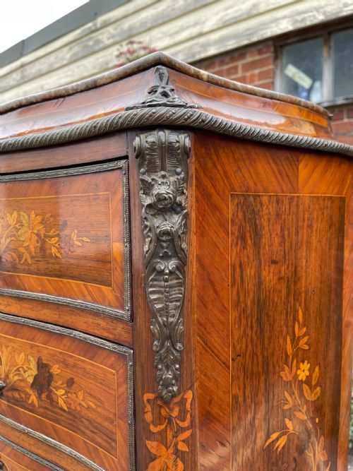 NINETEENTH CENTURY INLAID ROSEWOOD SEMAINIER - ADDITIONAL PHOTO 9
