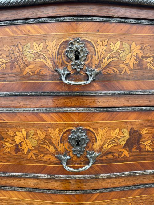 NINETEENTH CENTURY INLAID ROSEWOOD SEMAINIER - ADDITIONAL PHOTO 10
