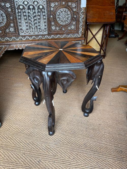 ceylonese specimen topped table - CATEGORY: ANTIQUE TABLES - DATED 1880