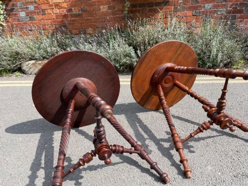 PAIR OF AESTHETICALLY INFLUENCED TABLES - ADDITIONAL PHOTO 4