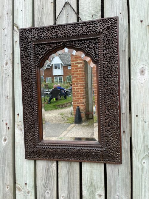 north indian mirror - CATEGORY: ANTIQUE MIRRORS - DATED 1880