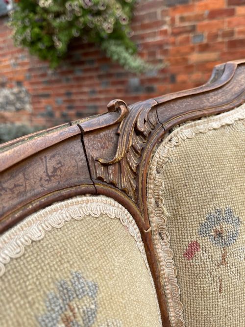 PAIR OF FRENCH WALNUT ARMCHAIRS - ADDITIONAL PHOTO 5