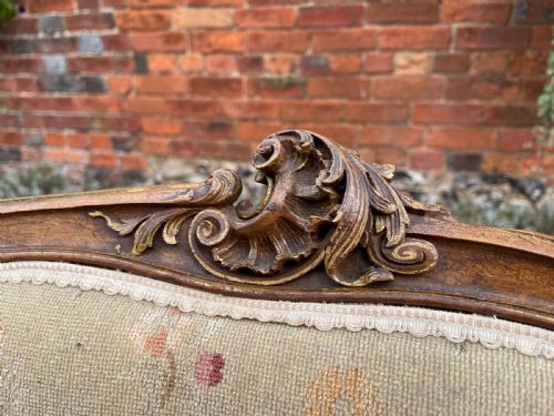 PAIR OF FRENCH WALNUT ARMCHAIRS - ADDITIONAL PHOTO 6