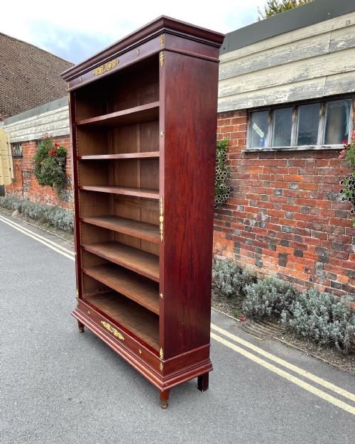 FRENCH MAHOGANY BOOKCASE - ADDITIONAL PHOTO 3