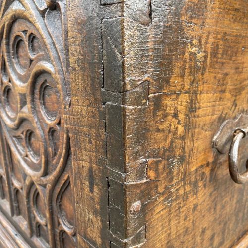 EIGHTEENTH CENTURY CONTINENTAL CHESTNUT CHEST - ADDITIONAL PHOTO 1