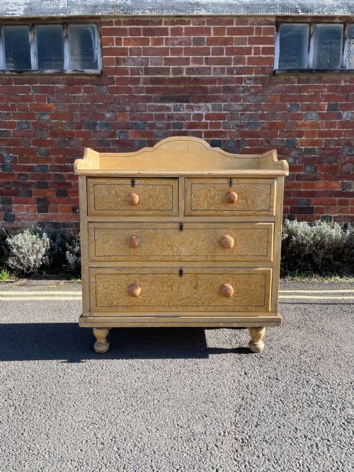 original paint victorian chest - CATEGORY: ANTIQUE CHEST OF DRAWERS - DATED 1870