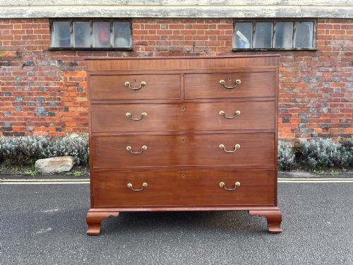 georgian mahogany chest - CATEGORY: ANTIQUE CHEST OF DRAWERS - DATED GEORGIAN