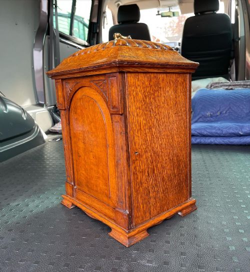 LATE VICTORIAN OAK SMOKERS CABINET - ADDITIONAL PHOTO 3
