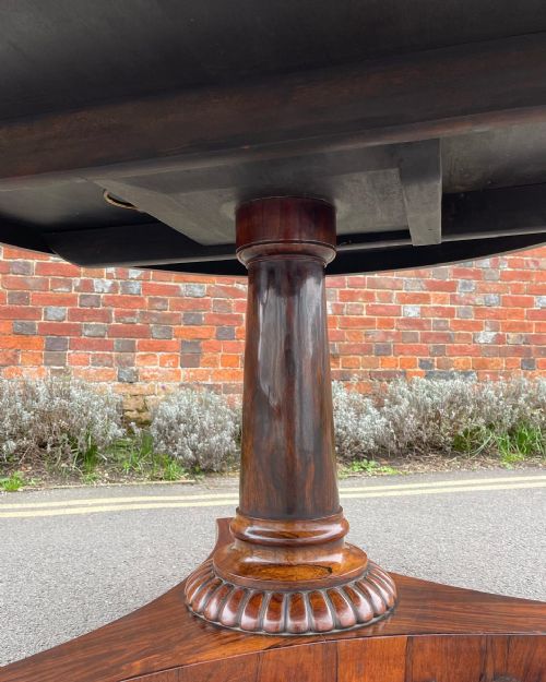 NINETEENTH CENTURY ROSEWOOD PEDESTAL TABLE - ADDITIONAL PHOTO 8