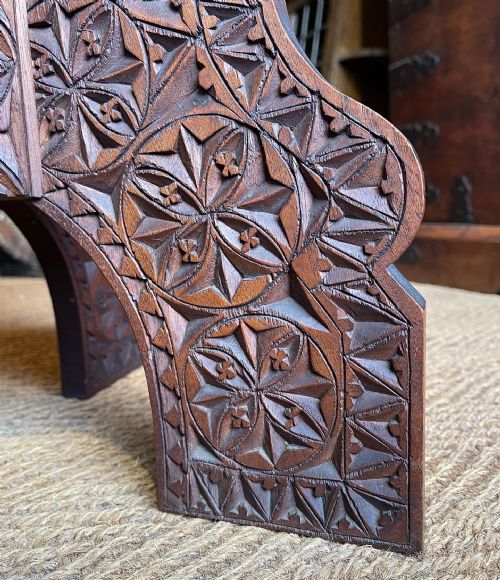 INCISED WALNUT TABLE - ADDITIONAL PHOTO 3