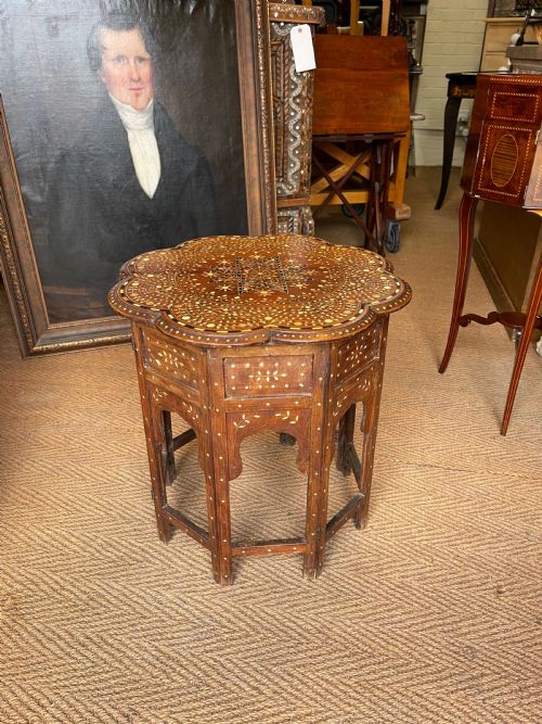 antique hoshiarpur table - CATEGORY: ANTIQUE TABLES - DATED 1900