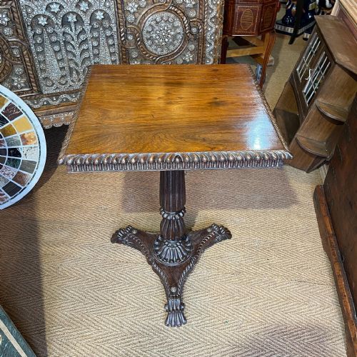 anglo indian rosewood pedestal table - CATEGORY: ANTIQUE TABLES - DATED 19TH CENTURY
