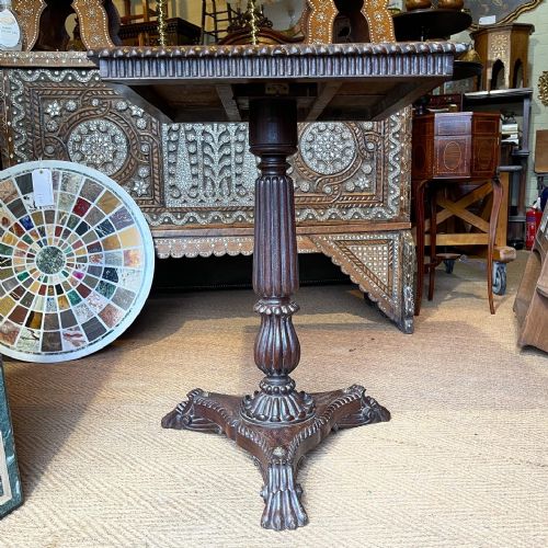 ANGLO INDIAN ROSEWOOD PEDESTAL TABLE - ADDITIONAL PHOTO 2