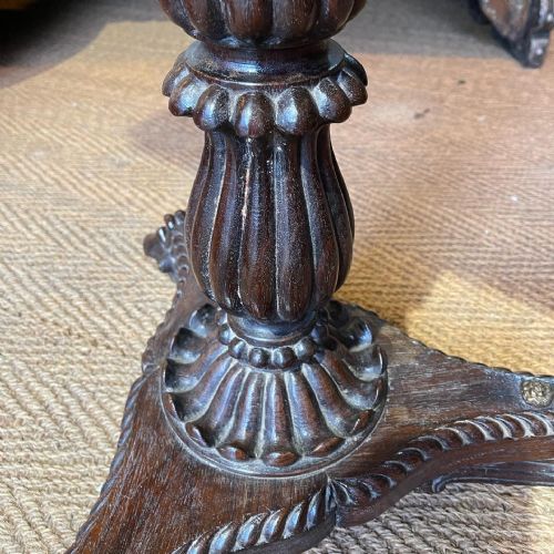 ANGLO INDIAN ROSEWOOD PEDESTAL TABLE - ADDITIONAL PHOTO 7