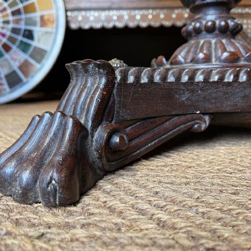 ANGLO INDIAN ROSEWOOD PEDESTAL TABLE - ADDITIONAL PHOTO 8