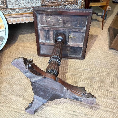 ANGLO INDIAN ROSEWOOD PEDESTAL TABLE - ADDITIONAL PHOTO 9