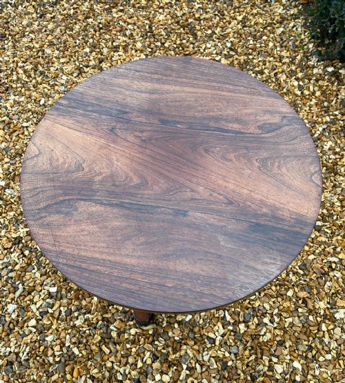 EARLY VICTORIAN ROSEWOOD PEDESTAL TABLE - ADDITIONAL PHOTO 4