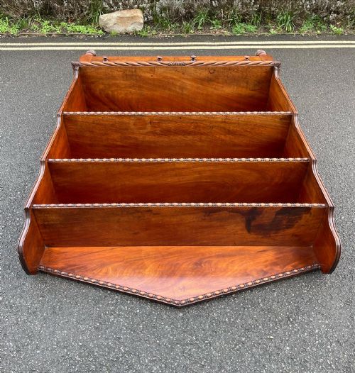 GEORGE IV MAHOGANY WATERFALL BOOKCASE - ADDITIONAL PHOTO 1