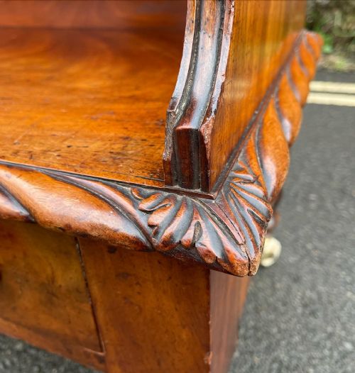 GEORGE IV MAHOGANY WATERFALL BOOKCASE - ADDITIONAL PHOTO 2