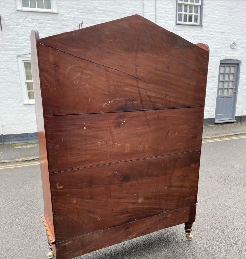 GEORGE IV MAHOGANY WATERFALL BOOKCASE - ADDITIONAL PHOTO 4