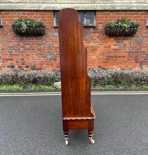 GEORGE IV MAHOGANY WATERFALL BOOKCASE - ADDITIONAL PHOTO 5