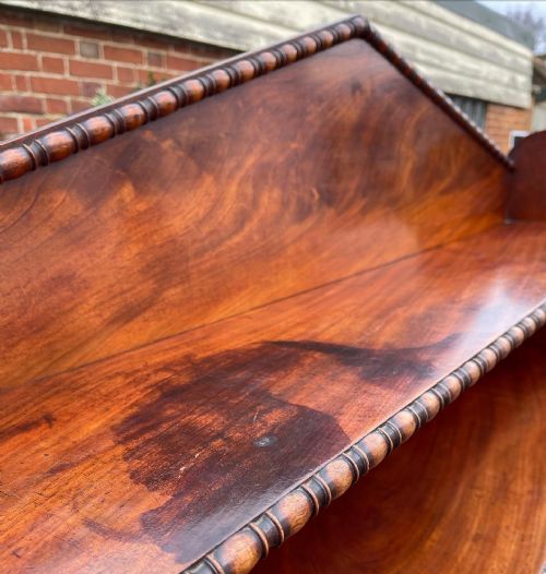 GEORGE IV MAHOGANY WATERFALL BOOKCASE - ADDITIONAL PHOTO 7