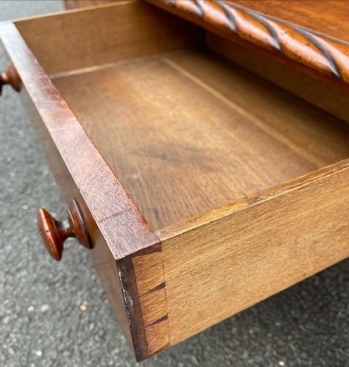 GEORGE IV MAHOGANY WATERFALL BOOKCASE - ADDITIONAL PHOTO 8