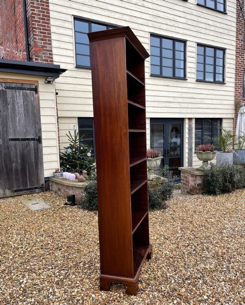 TALL MAHOGANY BOOKCASE - ADDITIONAL PHOTO 1