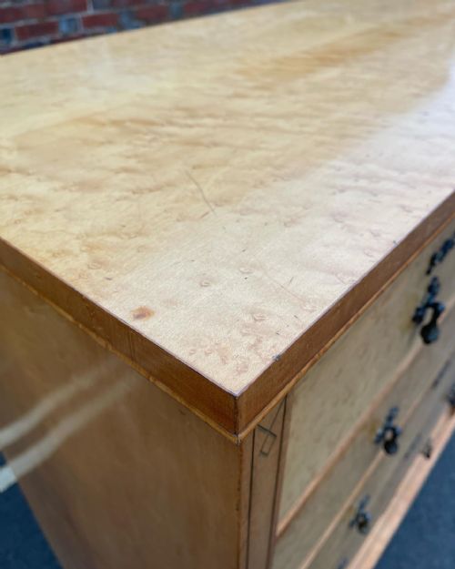VICTORIAN BIRDSEYE MAPLE CHEST - ADDITIONAL PHOTO 8