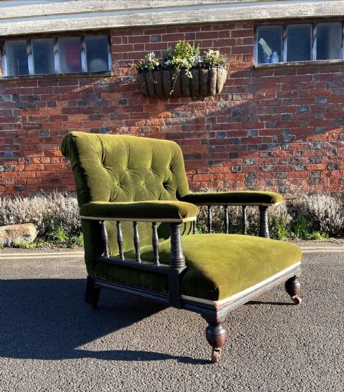 nineteenth century open armchair - CATEGORY: ANTIQUE CHAIRS - DATED 19TH CENTURY