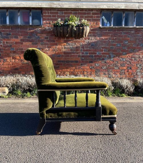 NINETEENTH CENTURY OPEN ARMCHAIR - ADDITIONAL PHOTO 5