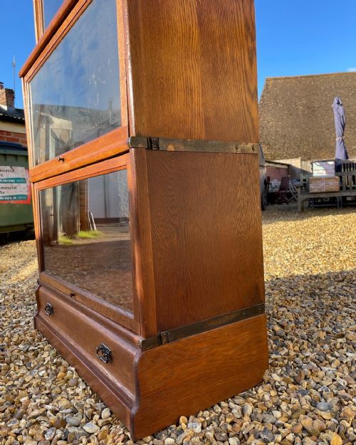 SIX SECTION OAK GLOBE WERNICKE - ADDITIONAL PHOTO 4