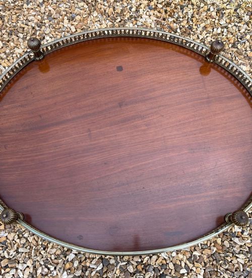 QUALITY ENGLISH BRASS AND MAHOGANY ETAGERE - ADDITIONAL PHOTO 2