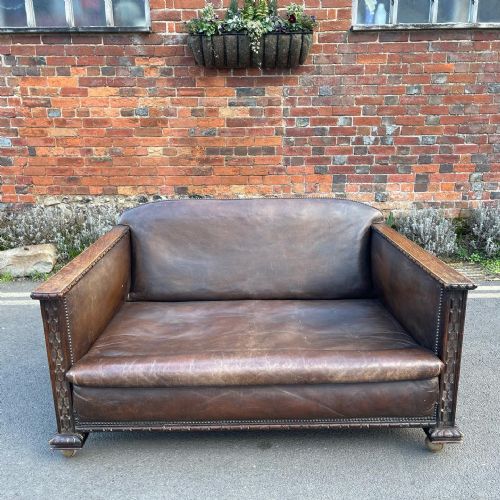 EDWARDIAN LEATHER SOFA - ADDITIONAL PHOTO 2