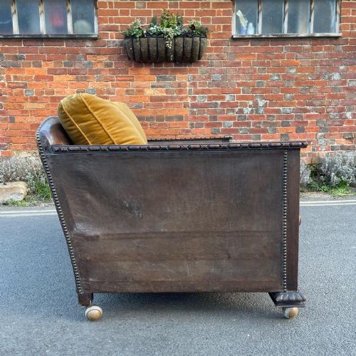 EDWARDIAN LEATHER SOFA - ADDITIONAL PHOTO 6