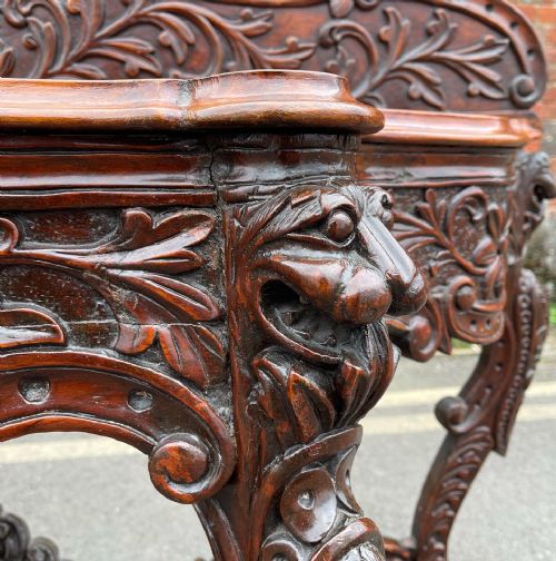INDIAN ROSEWOOD CONSOLE TABLE - ADDITIONAL PHOTO 5