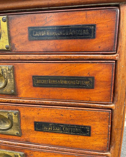 NINETEENTH CENTURY HABERDASHERY DRAWERS - ADDITIONAL PHOTO 2
