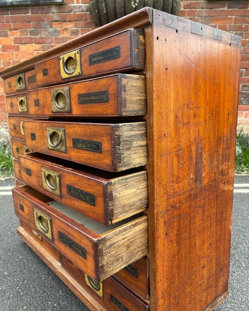 NINETEENTH CENTURY HABERDASHERY DRAWERS - ADDITIONAL PHOTO 6