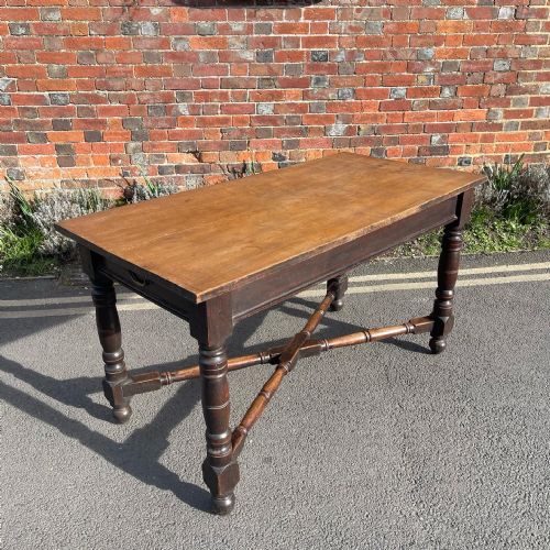 nineteenth century oak table - CATEGORY: ANTIQUE TABLES - DATED 1880