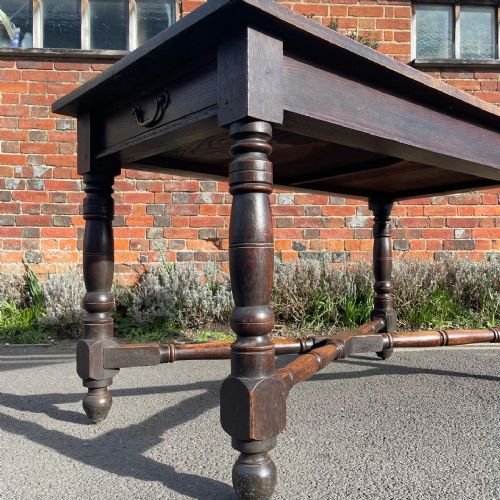 NINETEENTH CENTURY OAK TABLE - ADDITIONAL PHOTO 6