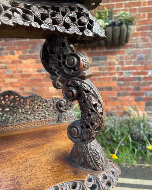 BURMESE TEAK WHATNOT - ADDITIONAL PHOTO 2