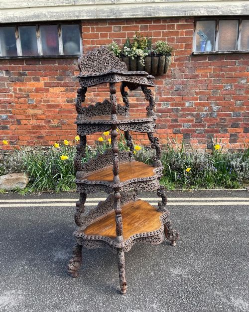 BURMESE TEAK WHATNOT - ADDITIONAL PHOTO 9
