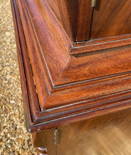 NINETEENTH CENTURY PADAUK GLAZED CUPBOARD - ADDITIONAL PHOTO 1